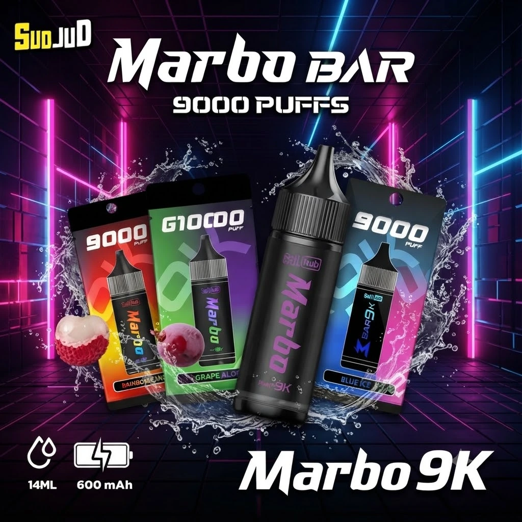 Marbo-bar-9000口-泰國爆款一次性電子煙.webp Marbo 9000 Puffs 拋棄式電子煙 | 泰國 Salthub 原裝進口・可調氣流・15種口味現貨:圖片 1